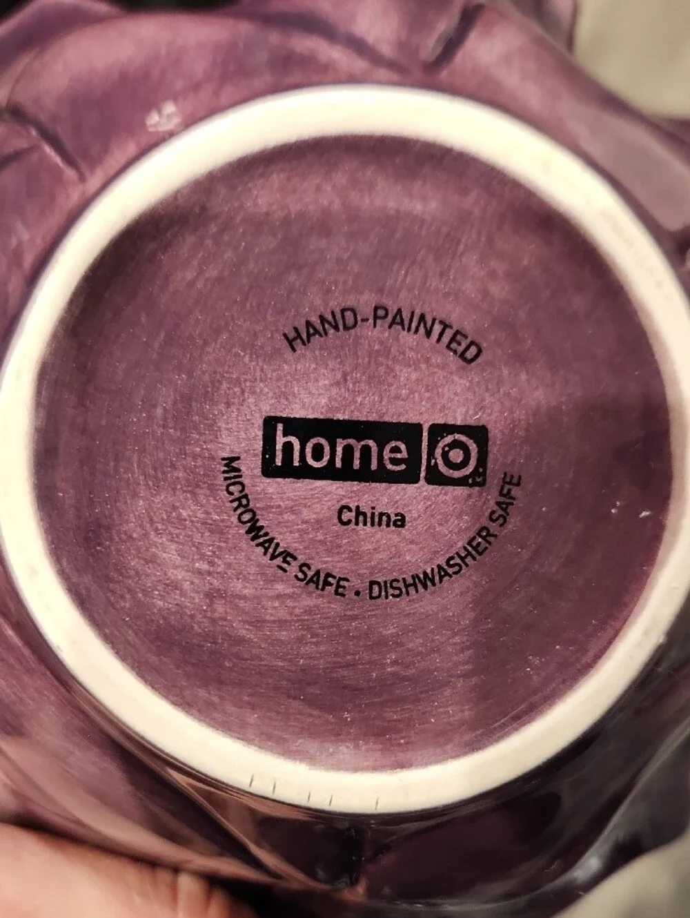 Home Leaf-Shaped Decorative Bowl in Deep Plum
